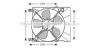 AVA QUALITY COOLING DW7516 Fan, radiator